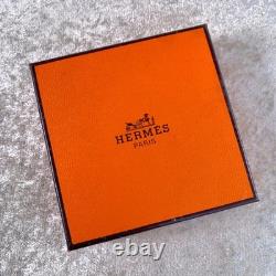 Hermes Bangle Bracelet Blue Enamel Sailing Boat Ship & Sun Gold Rim 65 withBox