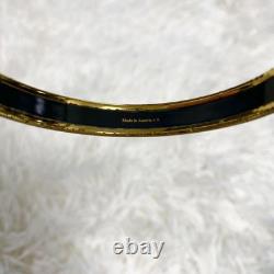 Hermes Bangle Enamel Cloisonne Animal Blue Design Vintage From Japan