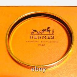 Hermes Bangle Enamel Emile bangle PM bracelet, light blue, cloisonne No Box