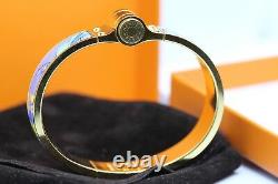 Hermes Blue Enamel Brides De Gala Bangle Bracelet+Gift receipt- Used once