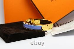 Hermes Blue Enamel Brides De Gala Bangle Bracelet+Gift receipt- Used once