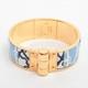 Hermès Charnière Bracelet Enamel Navy Blue