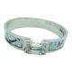 Hermes Clic-clac H Bracelet Bangle Enamel Metal Blue Silver