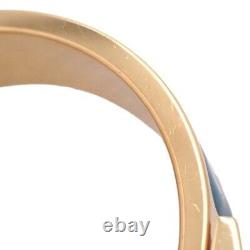 Hermes Clic H Bracelet Bangle GP Enamel Blue Gold