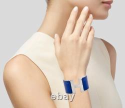 Hermès Clic H Bracelet Blue Enamel Never Worn