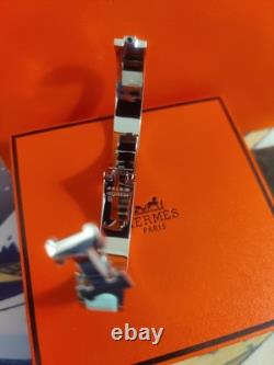 Hermes Clic H Bracelet Blue/Silver