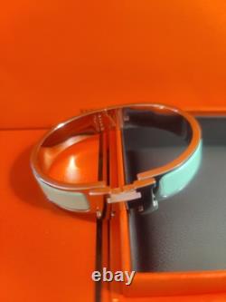 Hermes Clic H Bracelet Blue/Silver