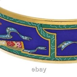 Hermes Email Enamel GM Bracelet Bangle Good Condition Rare Shipping From Japan