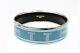 Hermes Enamel Bangle Gm Bracelet Light Blue Cloisonné Width 2cm Diameter 7cm