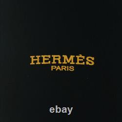Hermes Enamel Bangle XL Silver x Blue Cloisonne Ladies Bracelet with Box