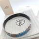 Hermes Enamel Bracelet Blue 66mm Diameter With Included Pouch Collectible