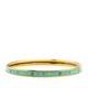 Hermes Enamel Cloisonn Bracelet Gold Light Blue Plated Ladies Hermes Used