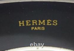 Hermes Enamel Cloisonne Bangle Bracelet Blue Made in Austria With Storage Box