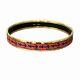 Hermes Enamel Cloisonne Bangle Bracelet For Women Free Shipping Used