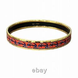 Hermes Enamel Cloisonne Bangle Bracelet for Women Free Shipping Used