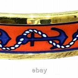 Hermes Enamel Cloisonne Bangle Bracelet for Women Free Shipping Used