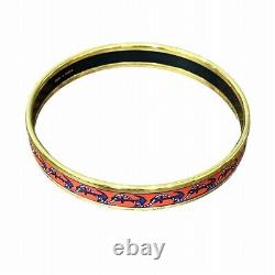 Hermes Enamel Cloisonne Bangle Bracelet for Women Free Shipping Used