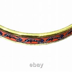 Hermes Enamel Cloisonne Bangle Bracelet for Women Free Shipping Used