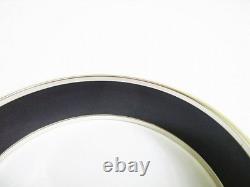 Hermes Enamel Email GM Logo Bangle Bracelet Blue 19cm