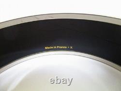 Hermes Enamel Email GM Logo Bangle Bracelet Blue 19cm