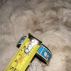 Hermès Enamel Tenues Et Couvertures Bracelet Paddock Horses Est. Retail $660