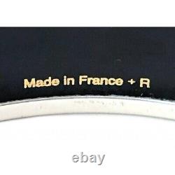 Hermes Paris Bangle Email Cloisonne Bracelet Horse Blue Tone Used from Japan