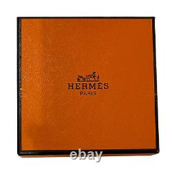Hermès Plated Bracelet with Blue & Gold Enamel, 9mm