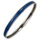 Hermes Uni Enamel Bangle Bracelet Blue Silver 8.1in Pre-owned
