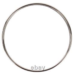 Hermes Uni Enamel Bangle Bracelet Blue Silver 8.1in Pre-owned