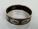 Hermès Wide Enamel Bangle Bracelet Blue (bird Motif)