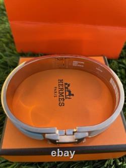 Hermes Women's White Clic H Bracelet