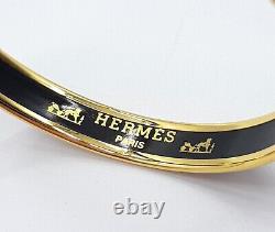Hermes bangle enamel PM leopard light blue bracelet Cloisonne Gold authentic