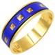 Hermes Bangle Enamel Blue Bracelet