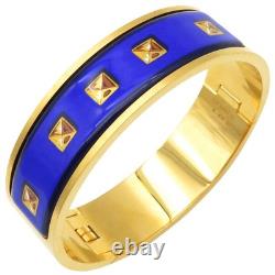 Hermes bangle enamel blue bracelet