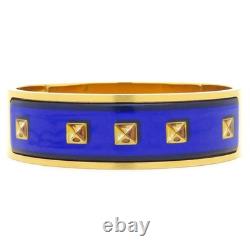 Hermes bangle enamel blue bracelet