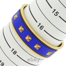 Hermes bangle enamel blue bracelet