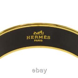 Hermes enamel bracelet metal blue size 19.4mm x 19cm women's second-hand goods