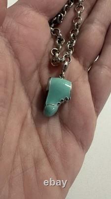 Hidalgo Blue Bootie Bracelet Sterling Silver 925 Link Chain