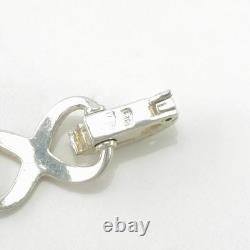 Italy Blue Enamel 8 Figure Sterling Silver Link Bracelet