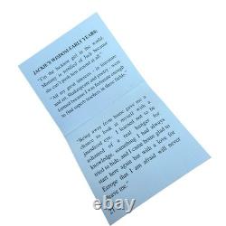 JBK Camrose & Kross Jackie Kennedy Blue Enamel Gold Tone Rhinestone Bracelet Vtg