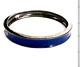 Karl Lagerfeld Vintage Bracelet Blue Enamel Gunmetal Plating Never Worn Signed