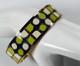 Kate Spade Have Courage Bangle Bracelet Gold Tone Green Blue White Enamel 7 1/2