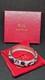 Kenneth Jay Lane Kjl Blue Enamel Rhinestone Hinged Bangle Bracelet Boxed