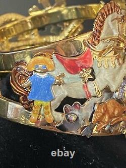 Kirks Folly Vintage Nutcracker Cuff Bracelet Never Worn NEW