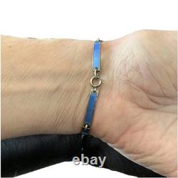 Kristian Hestenes Norway Guilloche Enamel Sterling Silver Scene Bracelet Vintage