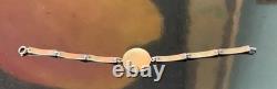 Kristian Hestenes Norway Guilloche Enamel Sterling Silver Scene Bracelet Vintage