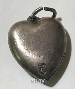 Lampl Vintage Sterling Blue Enamel Us Air Force Propellor Puffy Heart Charm