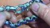 Laurel Leaf Hook Bracelet Silver Cobalt Blue Enamel Blue Sapphires 2205sxc