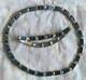 Margot De Taxco Sterling Silver Greek Key Blue Enamel Inlay Necklace + Bracelet