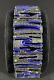 Mcm Uno A Erre Blue Enamel Modern Cut Out Italian Sterling Bracelet